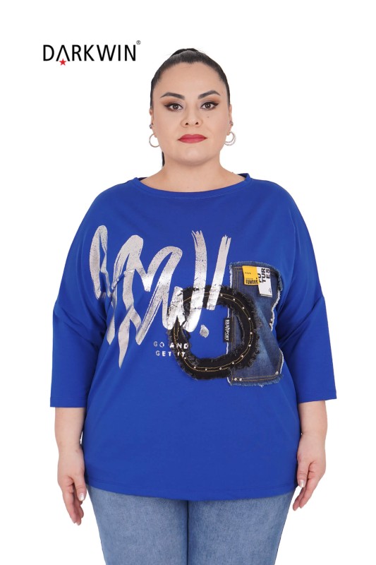 3019 LA VELINA BLUZ SAKS - Thumbnail