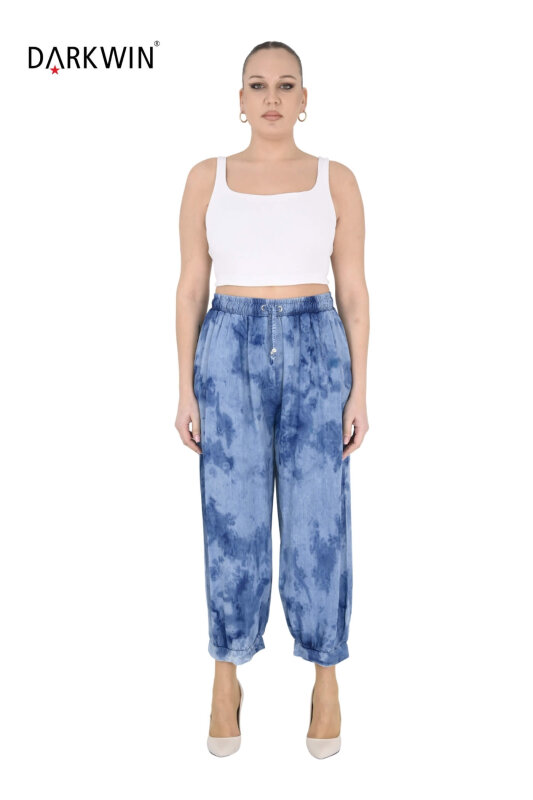 3049 LA VELINA BLUZ-PANTOLON MAVI - 4