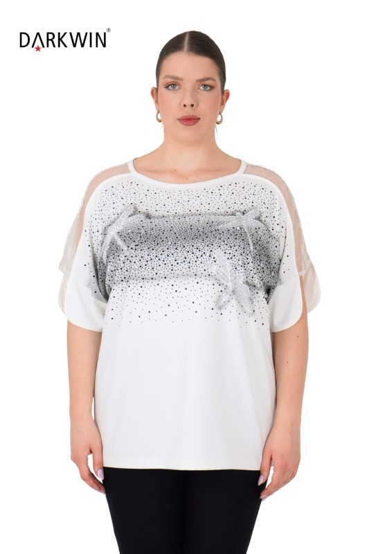 3098 LA VELINA BLUZ EKRU