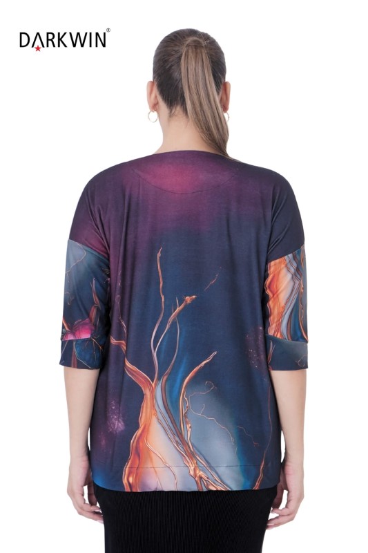 3301 LA VELINA BLUZ RENKLI - Thumbnail