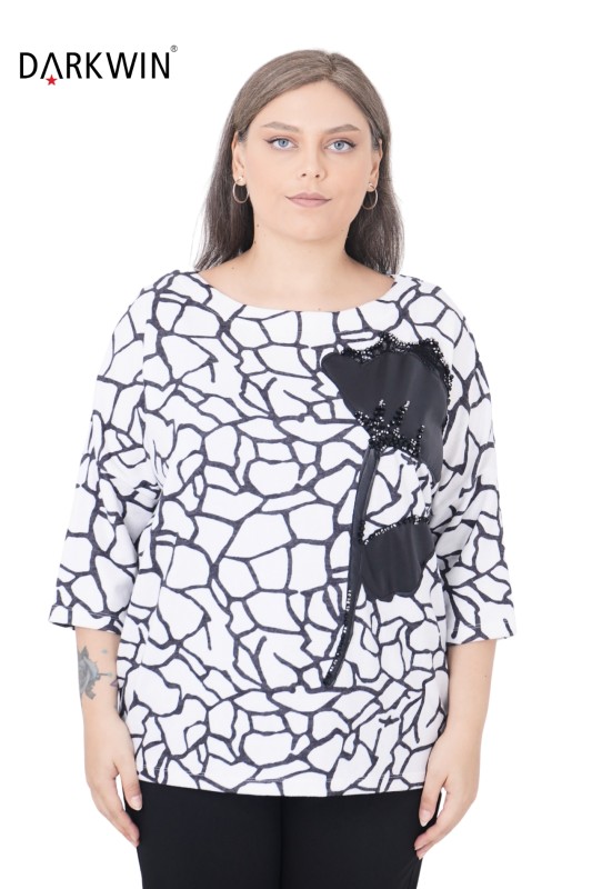 La Velina - 3305 LA VELINA BLUZ EKRU (1)