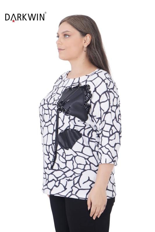 La Velina - 3305 LA VELINA BLUZ SIYAH (1)