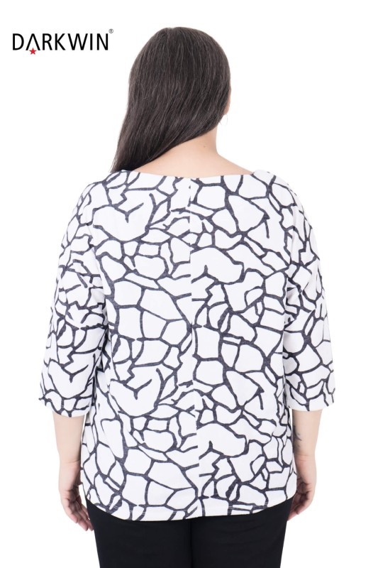 3305 LA VELINA BLUZ SIYAH - Thumbnail