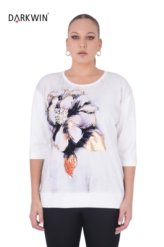 3320 LA VELINA BLUZ EKRU - LA VELINA