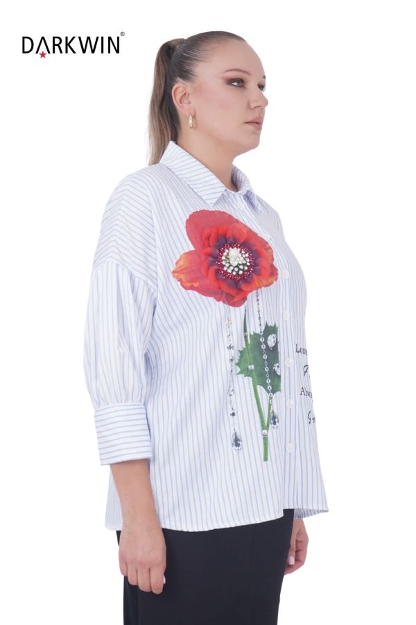 3333 LA VELINA GÖMLEK MAVI - 2