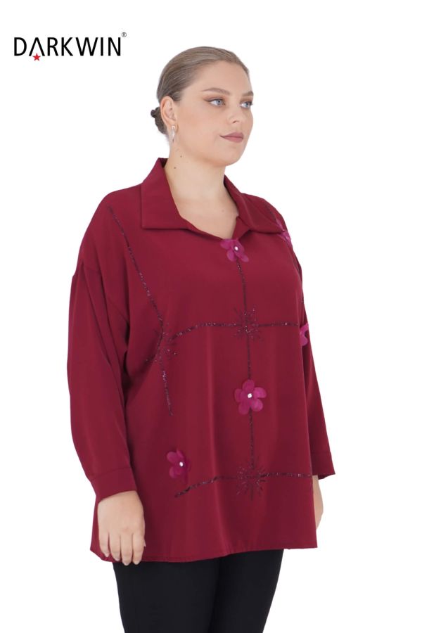 3401-8 DARKWIN BLUZ BORDO - 2