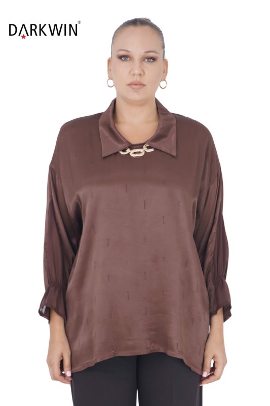 3406-7 DARKWIN BLUZ KAHVE - Darkwin (1)
