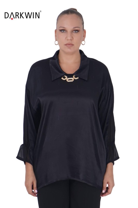 3406 DARKWIN BLUZ SIYAH - Darkwin