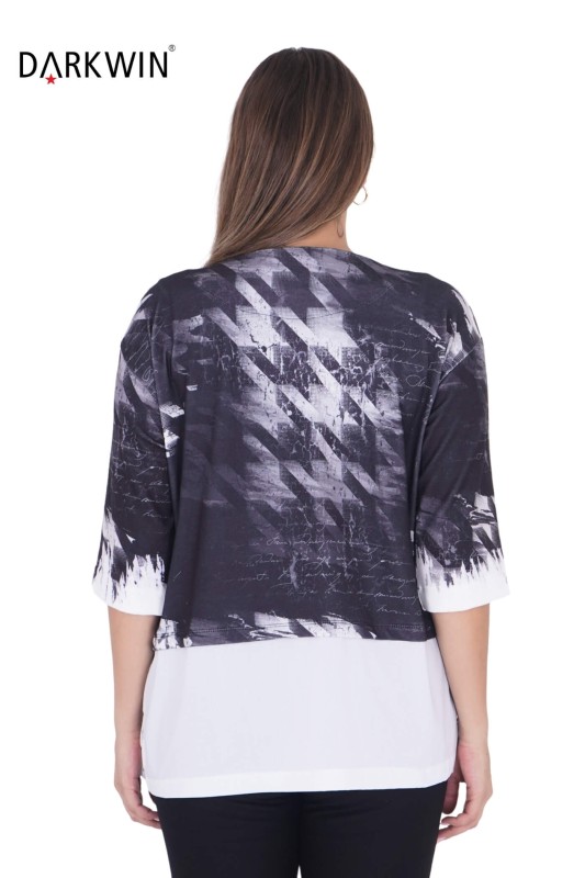 3408 LA VELINA BLUZ ANTRASIT - 3