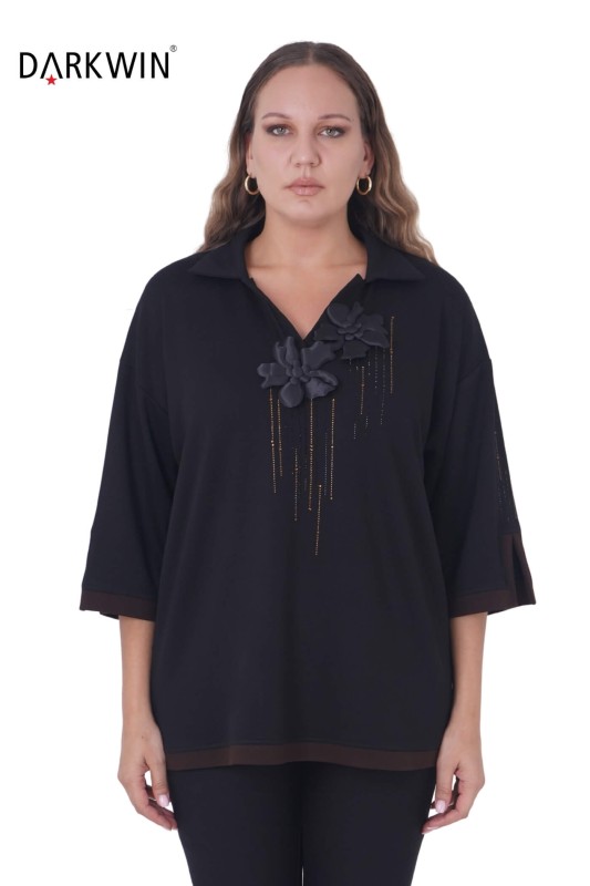 DARKWIN - 3410 DARKWIN TUNİK SIYAH DARKWIN - 3410 DARKWIN TUNİK SIYAH