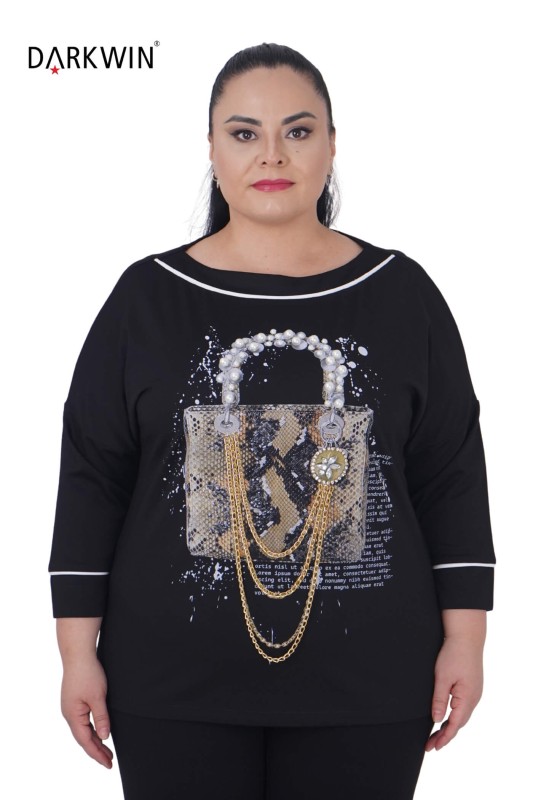 3410 LA VELINA BLUZ SIYAH - LA VELINA