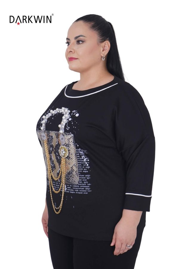 3410 LA VELINA BLUZ SIYAH - 3