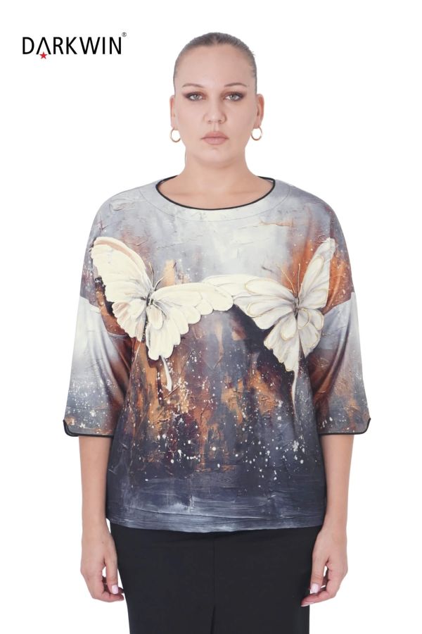 3415 LA VELINA BLUZ GRI - 1