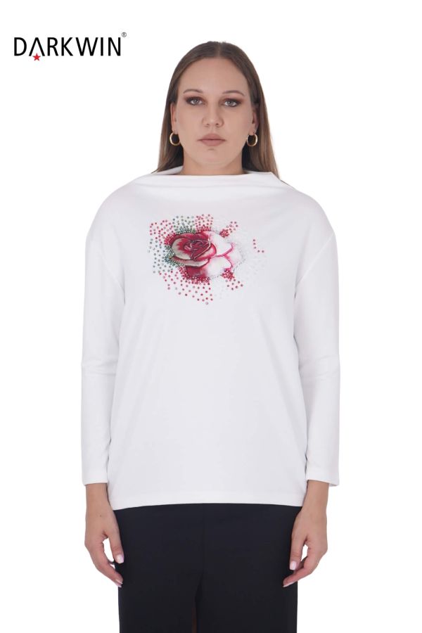 3433 LA VELINA BLUZ EKRU - 1