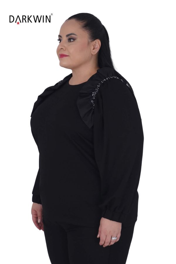 3435 LA VELINA BLUZ SIYAH - 2