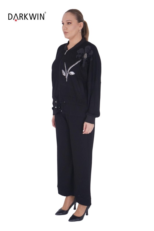 LA VELINA - 3442 LA VELINA BLUZ-PANTOLON SIYAH (1)