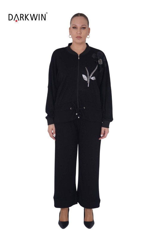 LA VELINA - 3442 LA VELINA BLUZ-PANTOLON SIYAH