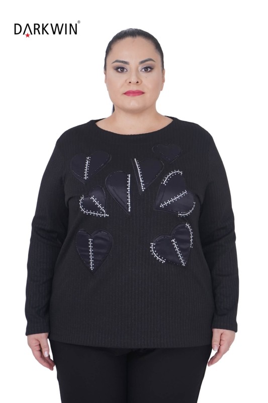 3443 LA VELINA BLUZ SIYAH - LA VELINA