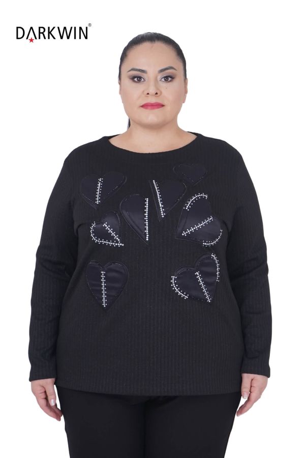 3443 LA VELINA BLUZ SIYAH - 1