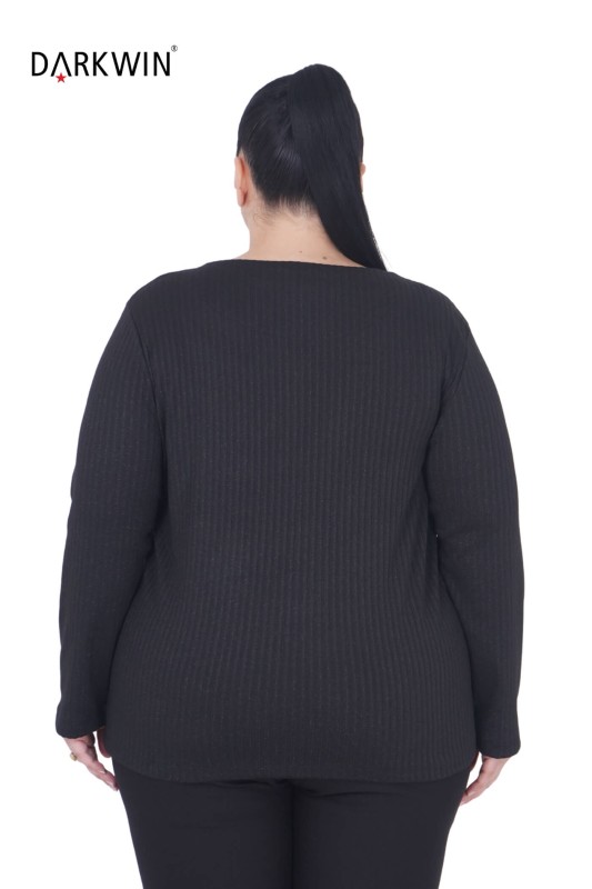 3443 LA VELINA BLUZ SIYAH - 3