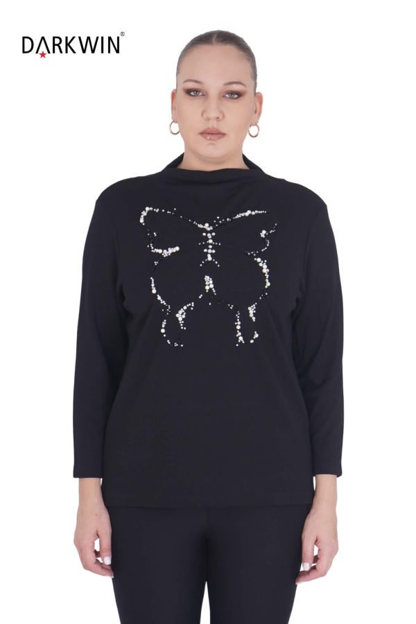 3454 LA VELINA BLUZ SIYAH - 1