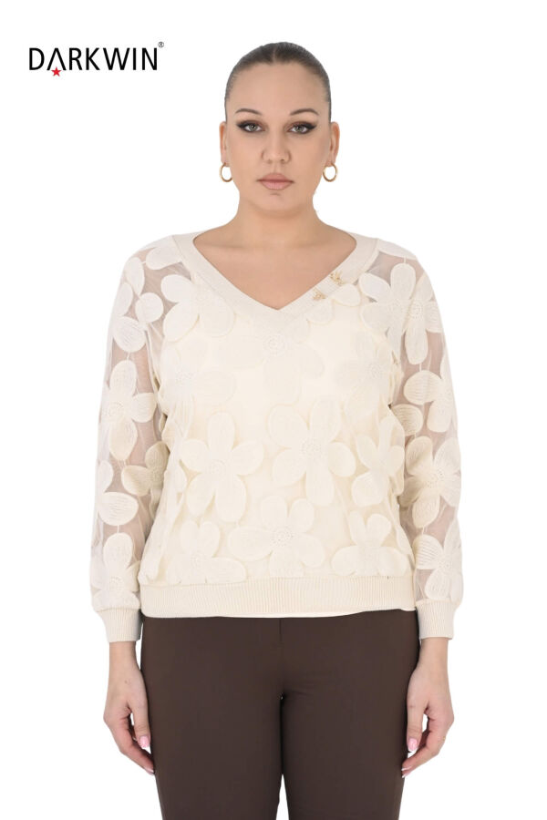 3468 LA VELINA BLUZ BEJ - 1