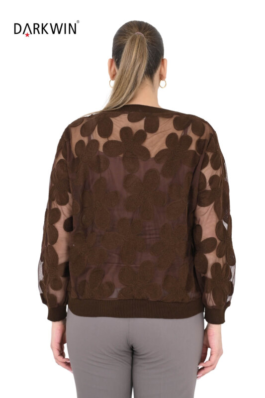 3468 LA VELINA BLUZ KAHVE - 3