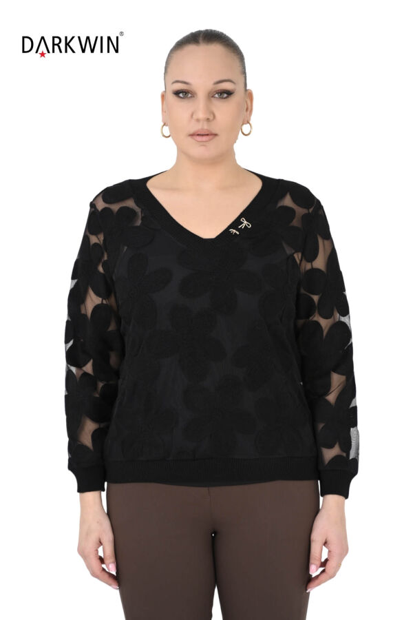 3468 LA VELINA BLUZ SIYAH - 1