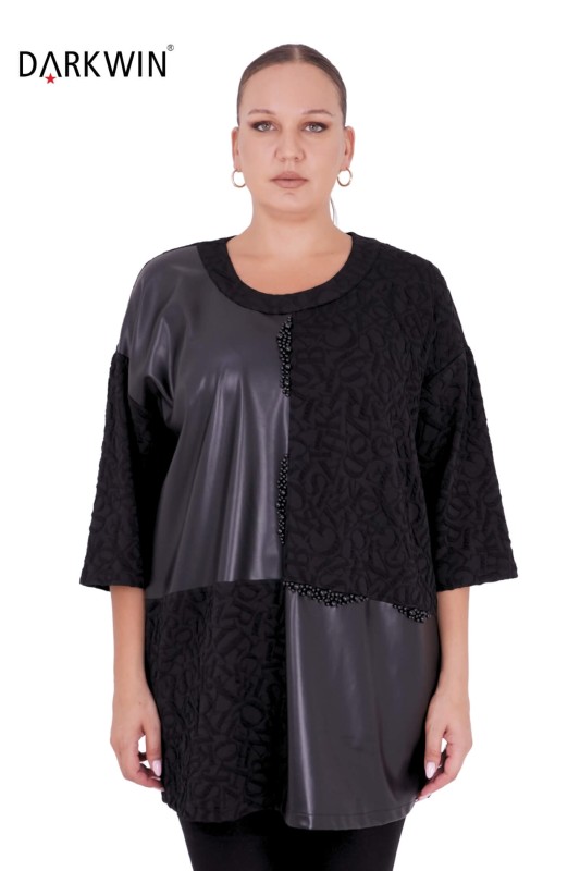 3501 DARKWIN TUNİK SIYAH - DARKWIN