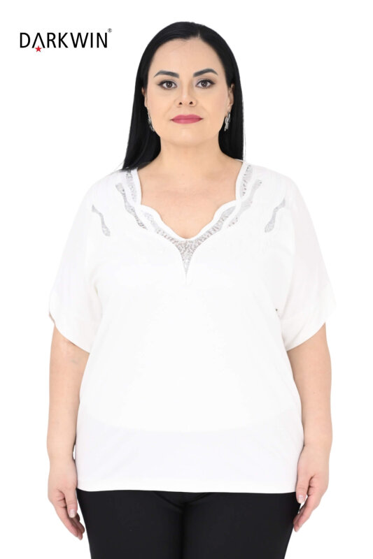 3504 LA VELINA BLUZ BEYAZ - LA VELINA