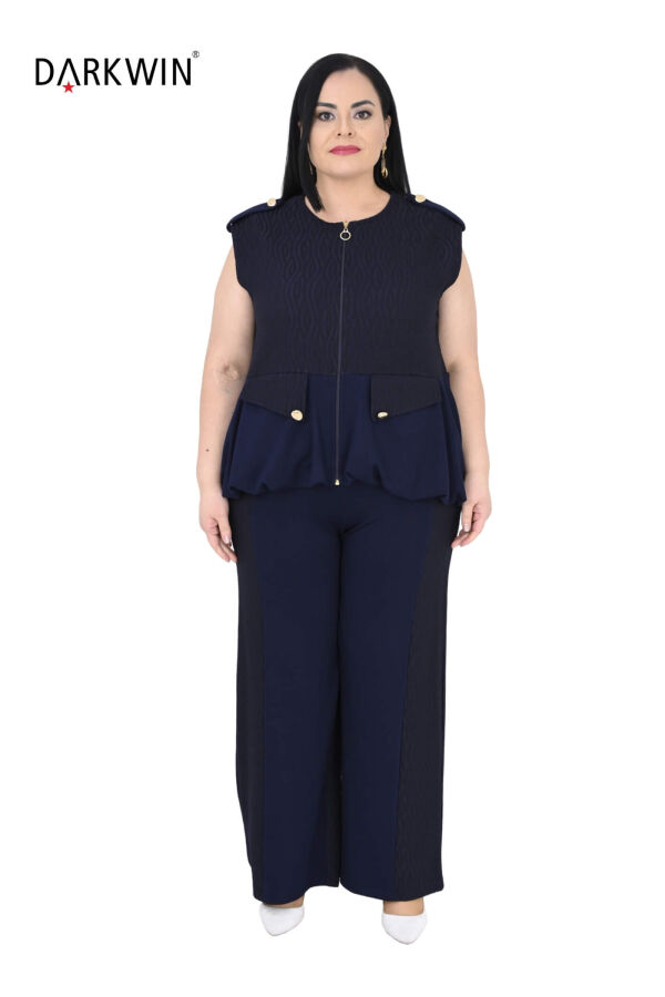 3506 LA VELINA YELEK-PANTOLON LACIVERT - 1