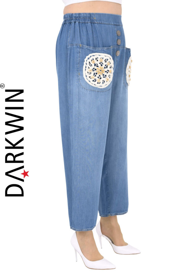 3513 LA VELINA PANTOLON MAVI - 3