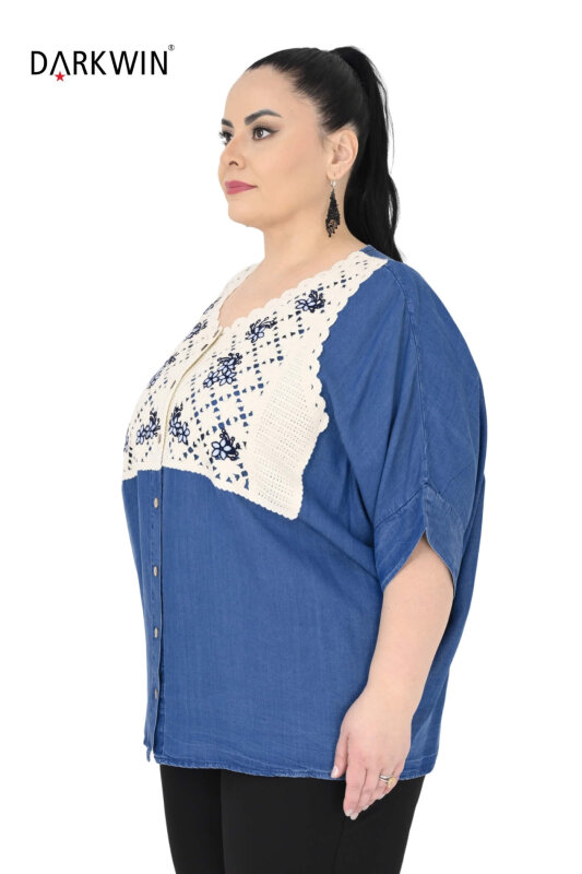 3515 LA VELINA GÖMLEK MAVI - LA VELINA (1)