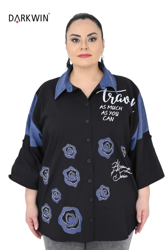 3516 LA VELINA GÖMLEK SIYAH - LA VELINA