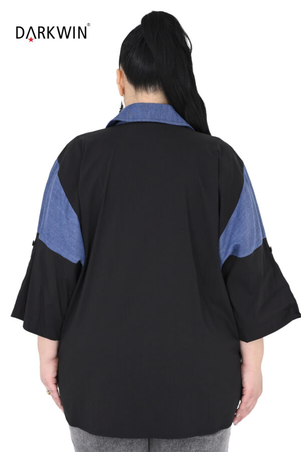 3516 LA VELINA GÖMLEK SIYAH - 3