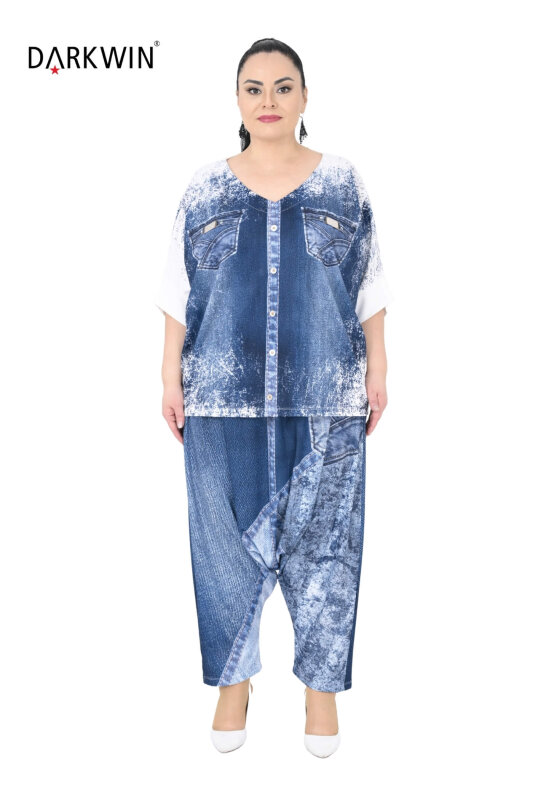 3525 LA VELINA MONT-PANTOLON MAVI - LA VELINA