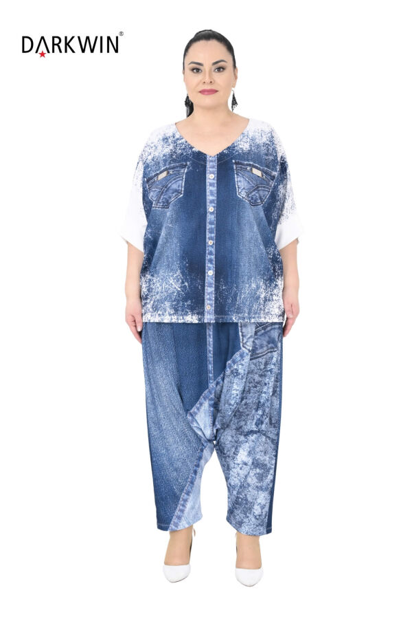 3525 LA VELINA MONT-PANTOLON MAVI - 1