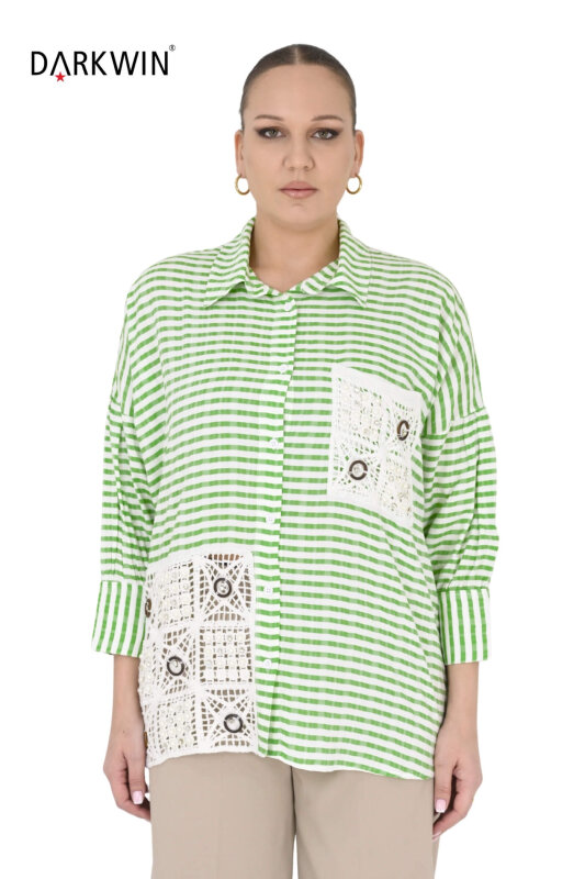 3530 LA VELINA GÖMLEK YESIL - LA VELINA