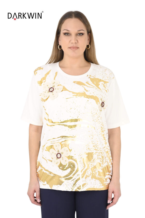 3544 LA VELINA BLUZ EKRU - 1