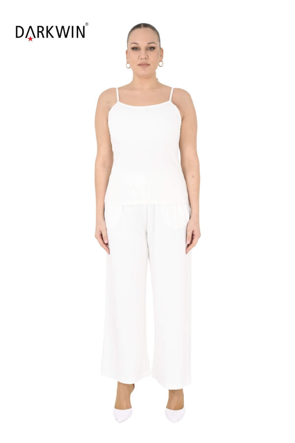 3554 LA VELINA HIRKA-PANTOLON BEYAZ - 5