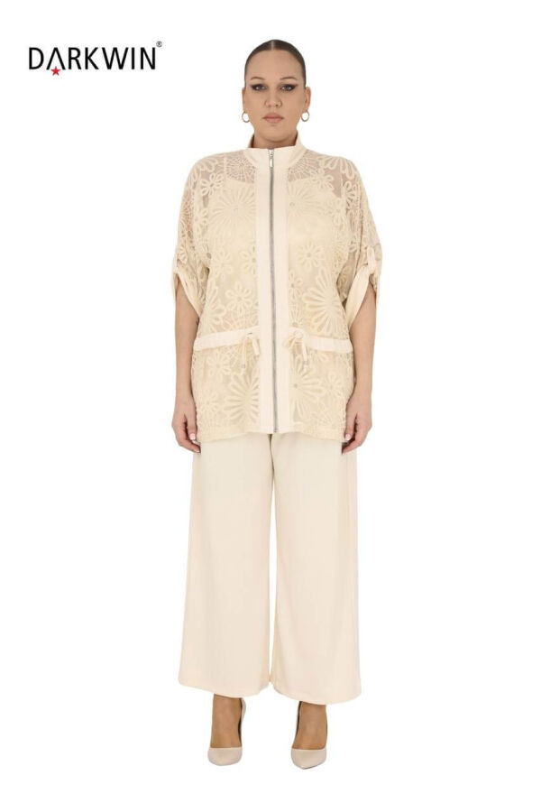 3554 LA VELINA HIRKA-PANTOLON EKRU - 1