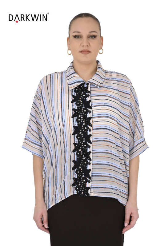 3578 LA VELINA GÖMLEK MAVI - LA VELINA