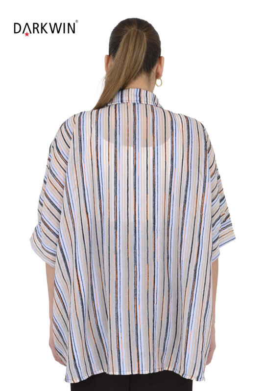 3578 LA VELINA GÖMLEK MAVI - 3