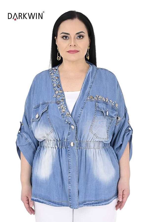 3589 LA VELINA CEKET MAVI - 1