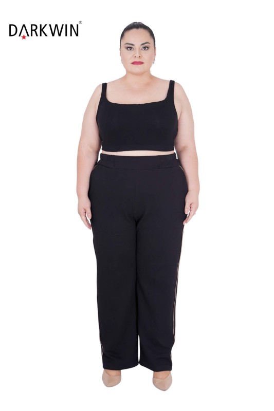 3704 DARKWIN BLUZ-PANTOLON SIYAH - Thumbnail