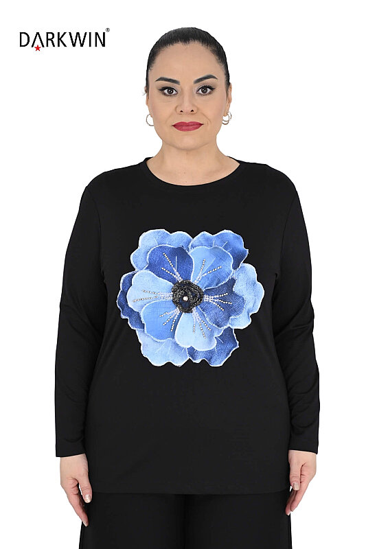 3704 LA VELINA BLUZ SIYAH - LA VELINA