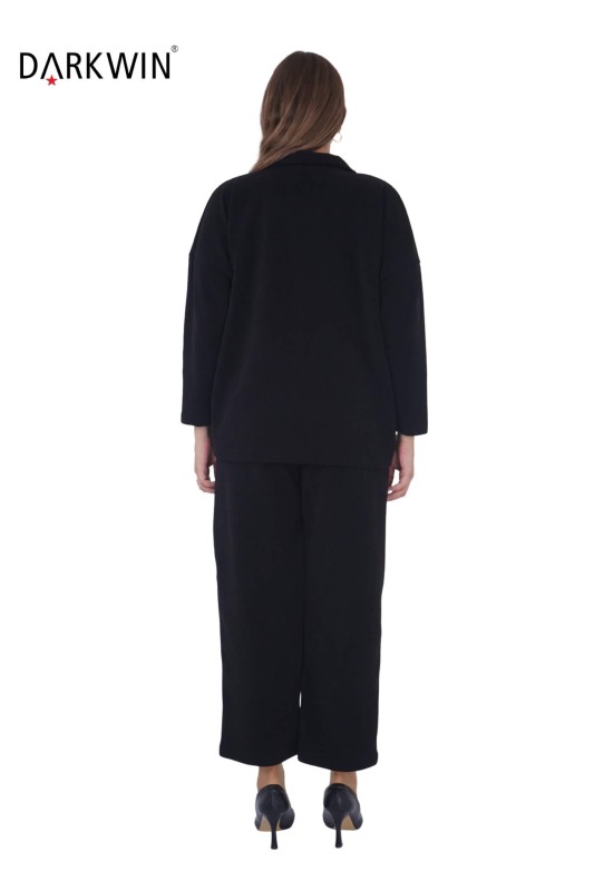 3707 DARKWIN CEKET-PANTOLON SIYAH - Thumbnail