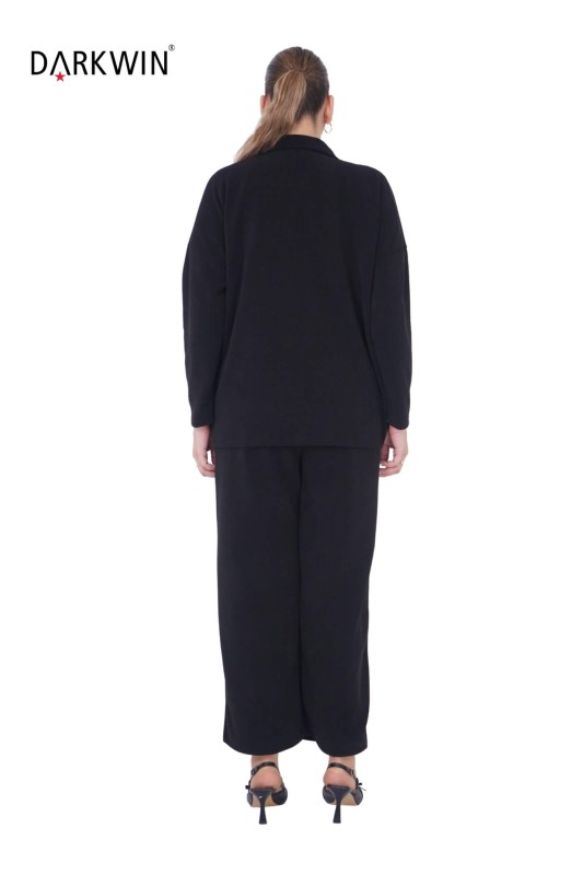 3707 DARKWIN CEKET-PANTOLON SIYAH - Thumbnail