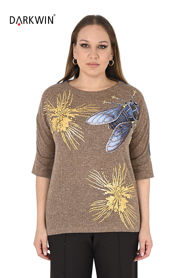 3716 LA VELINA BLUZ KAHVE - 1