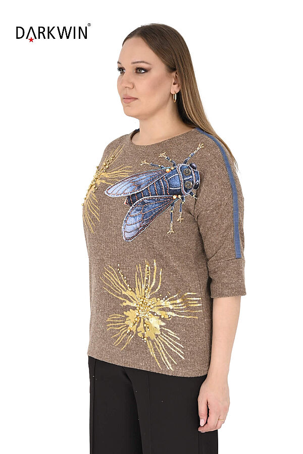 3716 LA VELINA BLUZ KAHVE - 2